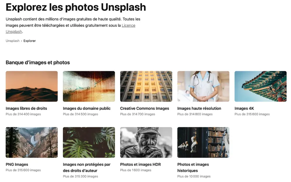 Unsplash : la bibliothèque infinie de photographies professionnelles