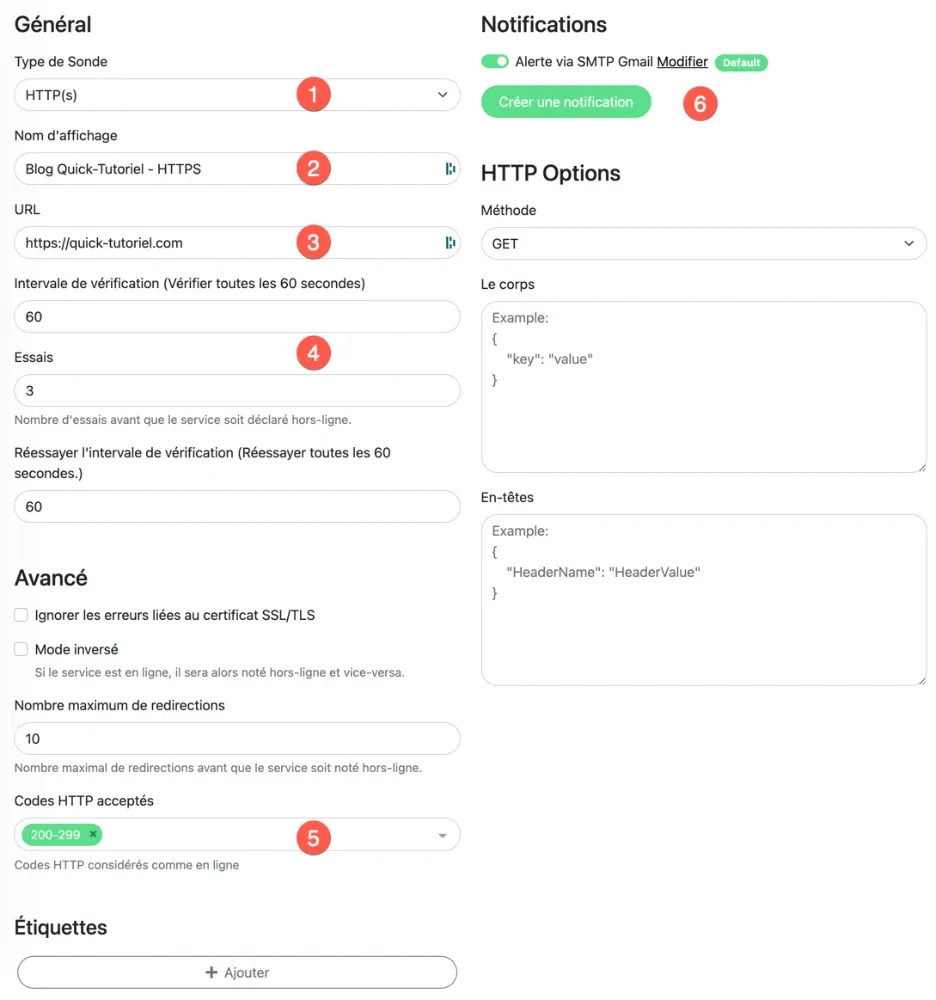 Surveiller un site web en HTTPS