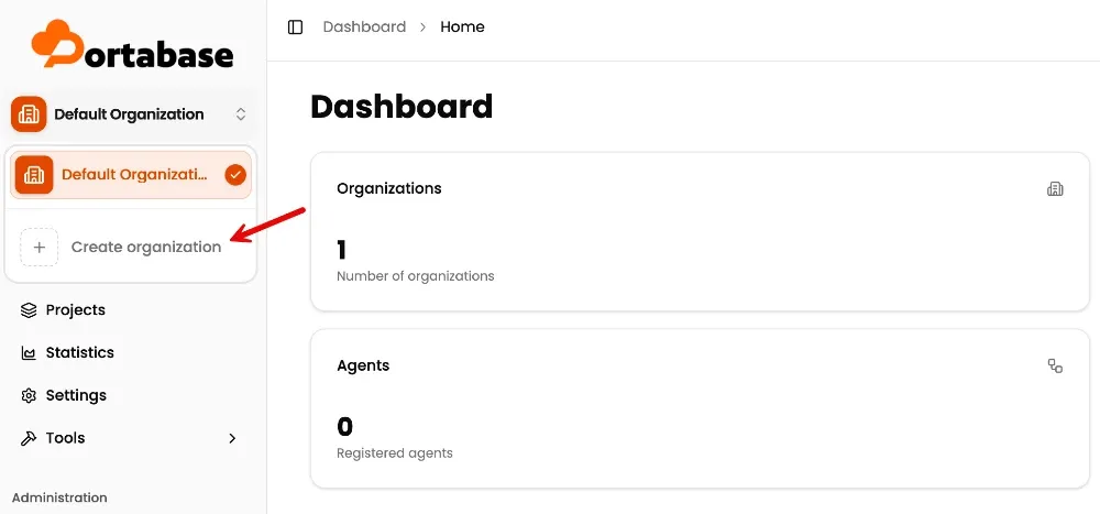 Utiliser les organisations pour structurer vos sauvegardes, surtout si vous gérez de nombreux serveurs