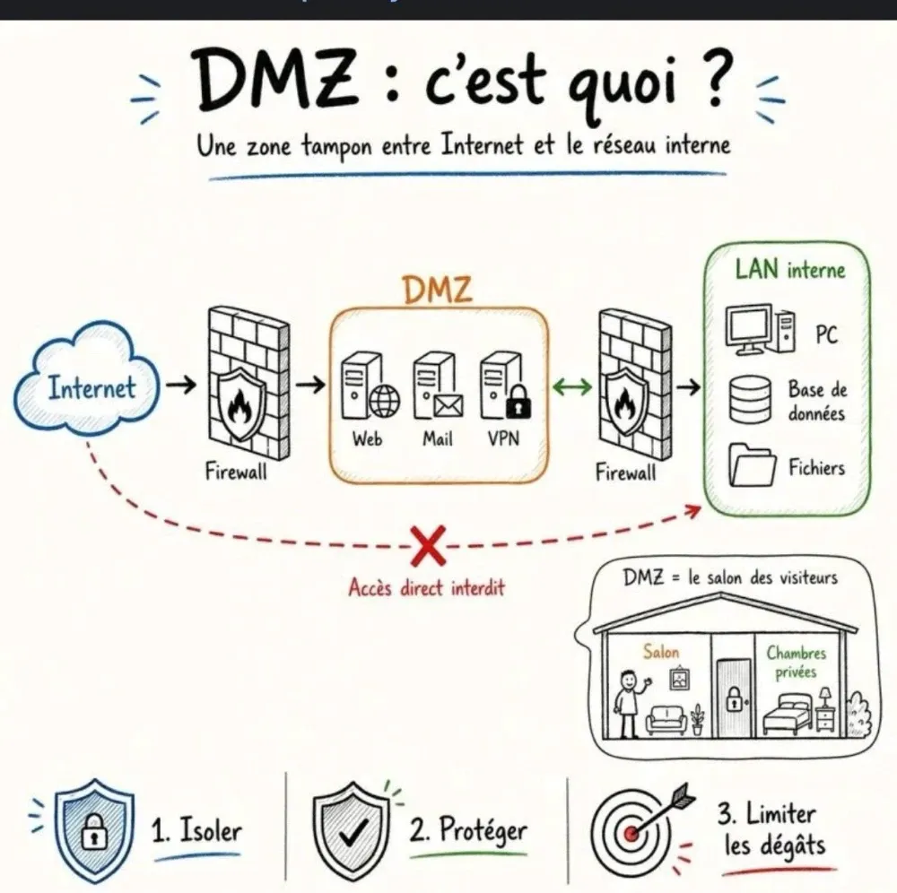 Comment fonctionne une DMZ ?