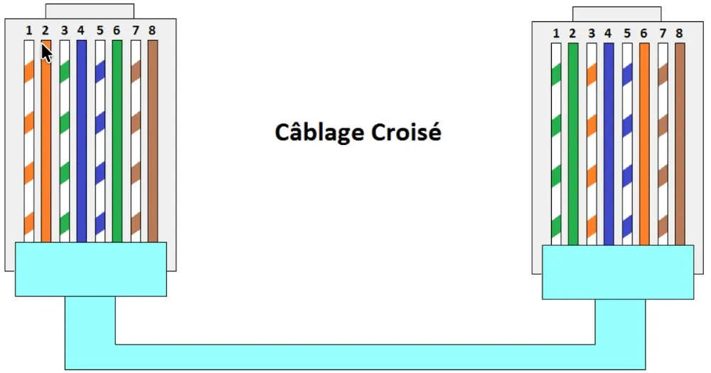Le câble croisé (crossover)