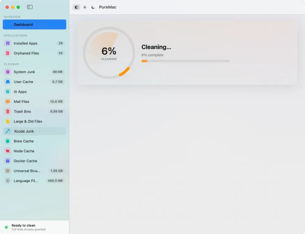 Nettoyer son Mac avec le module système