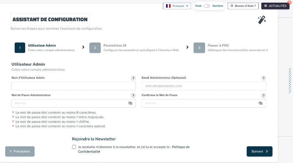 Premiers pas avec l'interface web d'administration de Bunkerweb