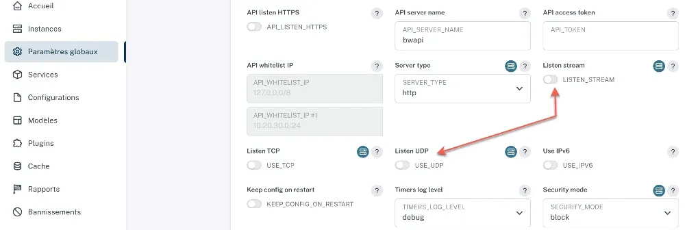 Désactive la fonctionnalité Stream de NGINX (permettant de forward les ports).