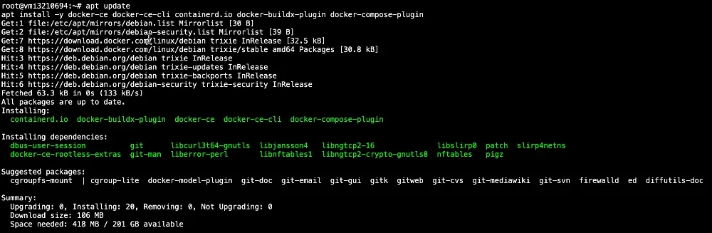 Installation de Docker Engine sur Debian 13