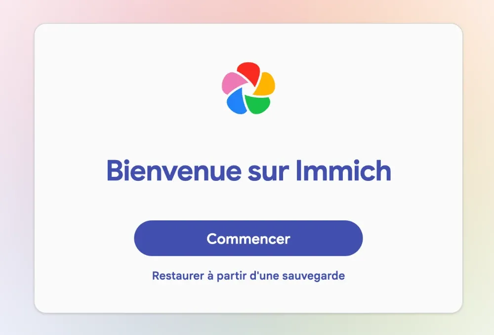 Premier pas avec Immich