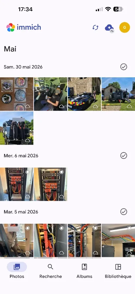 Organisation des Photos grâce à la timeline