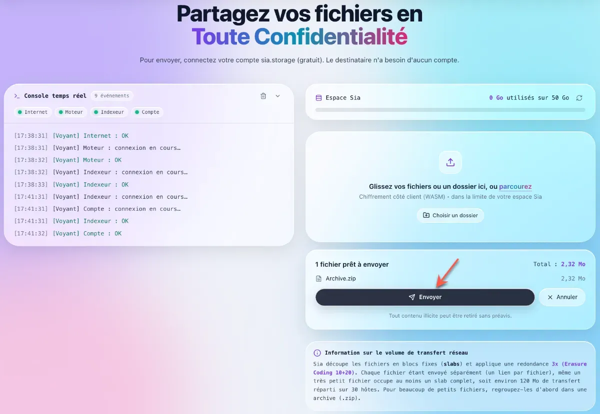 Envoyer et partager des fichiers avec D-Share